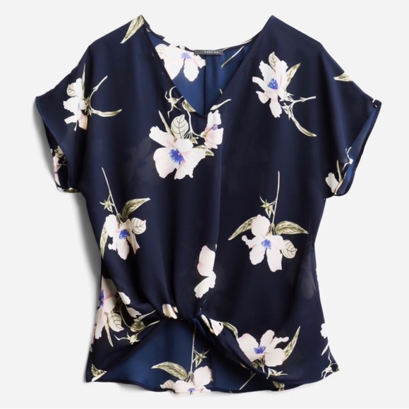 EUC West Kei L Allura Knot Detail Blouse - Picture 2 of 5